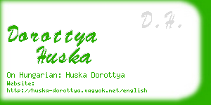 dorottya huska business card